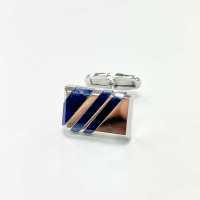N-4 Made In Japan Manschettenknöpfe Regimental Navy Blue Sodalith[Formelle Accessoires] Yamamoto(EXCY) Sub-Foto