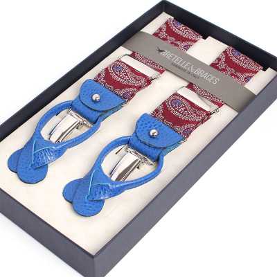 VAR-0119 BRETELLE&BRACES Paisley Weinrot