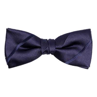 VBF-20 Fliege aus VANNERS-Stoff, gestreift, marineblau