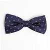 VBF-23 Fliege aus VANNERS-Stoff, Paisley-Punkt, Marineblau