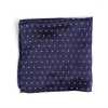 VCF-23 Einstecktuch aus VANNERS-Stoff, Paisley-Punkte, Marineblau