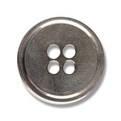 YS21 In Japan hergestellter Metallknopf für Anzüge und Jacken, Silber