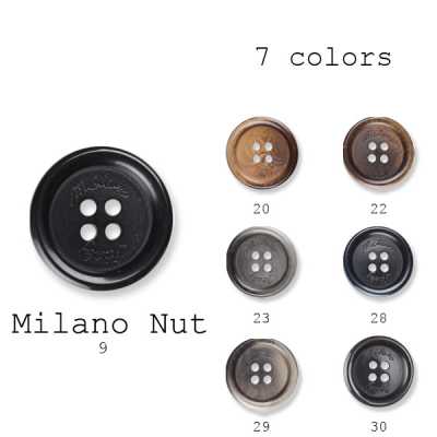 ミラノナット In Italien hergestellter Nussknopf für Anzüge und Jacken